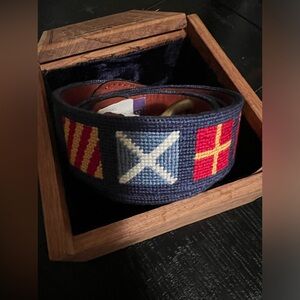 NWT Dark n’ Stormy Needlepoint Belt